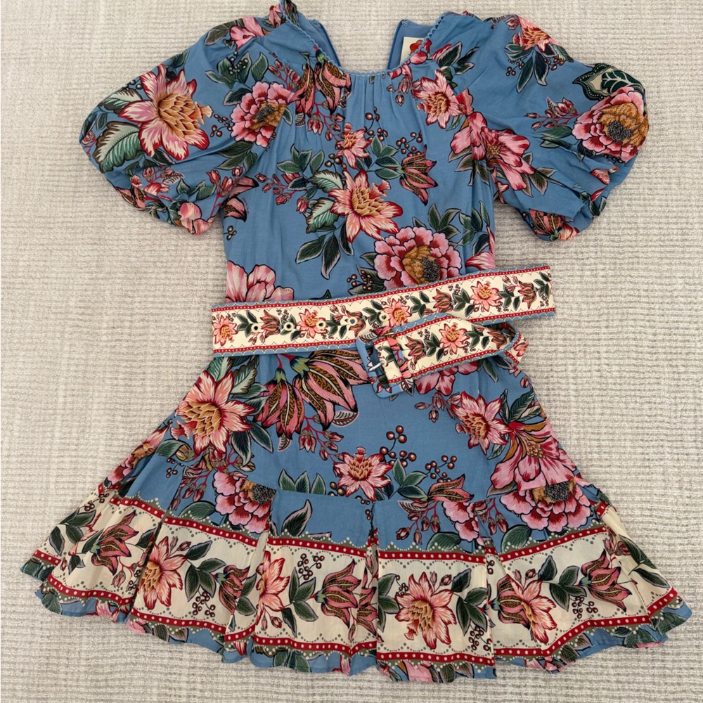 FARM Rio Vibrant Floral Dress with Belt
